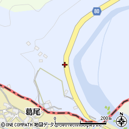 奈良県山辺郡山添村葛尾周辺の地図