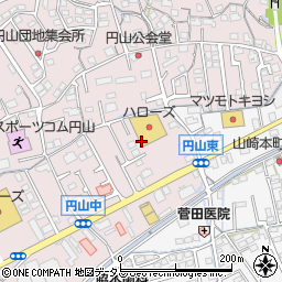 ダイヤクリーニング株式会社　ハローズ円山店周辺の地図