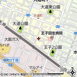 兵庫県明石市大道町2丁目4-18周辺の地図