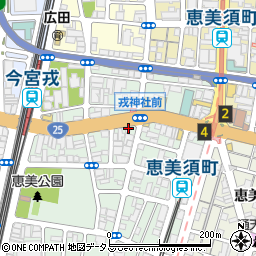 ほっともっと　恵美須西店周辺の地図