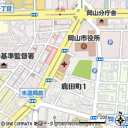 岡山市役所保健所　健康づくり課精神保健係周辺の地図