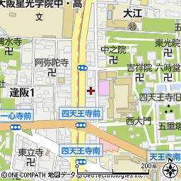ラナップスクエア四天王寺周辺の地図