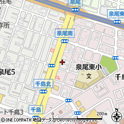 焼肉五苑 大正店周辺の地図