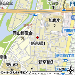 日本共産党　国会議員団・岡山県事務所周辺の地図