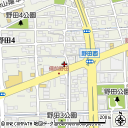 うどんおよべ野田店周辺の地図