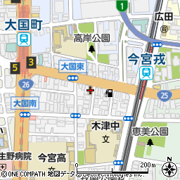 ファミリーマート戎本町店周辺の地図
