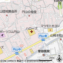 ハローズ円山店周辺の地図