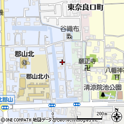 奈良県大和郡山市北郡山町14周辺の地図