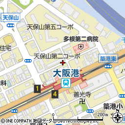 大阪府大阪市港区築港周辺の地図