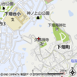 兵庫県神戸市垂水区下畑町中之谷周辺の地図