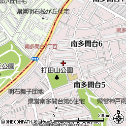 県営南多聞台第４住宅　４周辺の地図