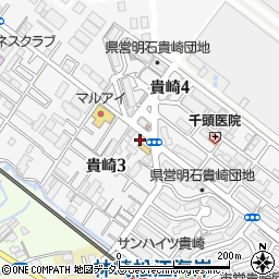 兵庫県明石市貴崎周辺の地図