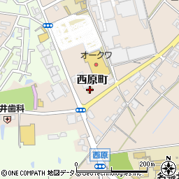 ファミリーマート名張西原町店周辺の地図