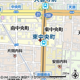 岡山桜町郵便局周辺の地図