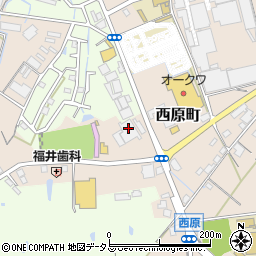 三重県名張市西原町2582周辺の地図