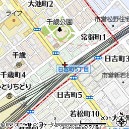 兵庫県神戸市須磨区常盤町周辺の地図