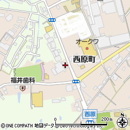 三重県名張市西原町2583周辺の地図