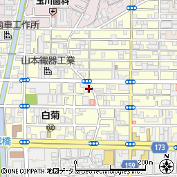 大阪府大阪市生野区巽北周辺の地図