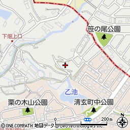 兵庫県神戸市垂水区下畑町兜山周辺の地図