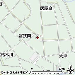 愛知県田原市六連町宮狭間12-1周辺の地図