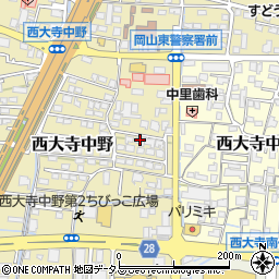岡山県岡山市東区西大寺中野490周辺の地図