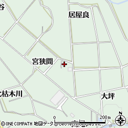 愛知県田原市六連町（宮狭間）周辺の地図