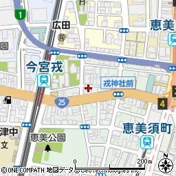 〒556-0003 大阪府大阪市浪速区恵美須西の地図