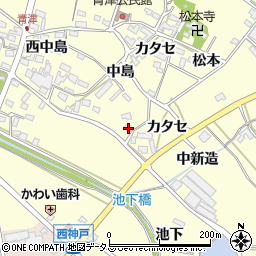 愛知県田原市神戸町カタセ34周辺の地図