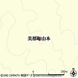 島根県益田市美都町山本周辺の地図