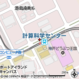 ポートアイランド南駅前周辺の地図