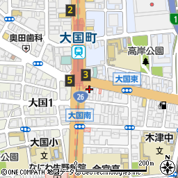 ａｕショップ大国町駅前店周辺の地図