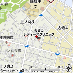 兵庫県明石市上ノ丸3丁目11周辺の地図