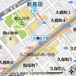 兵庫県神戸市長田区大橋町周辺の地図