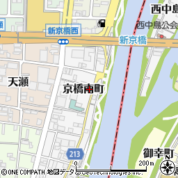 岡山県岡山市北区京橋南町周辺の地図
