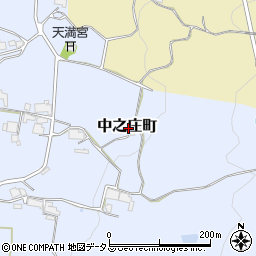 奈良県奈良市中之庄町周辺の地図