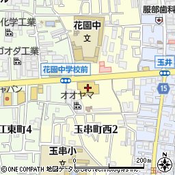 スシロー東大阪花園店周辺の地図