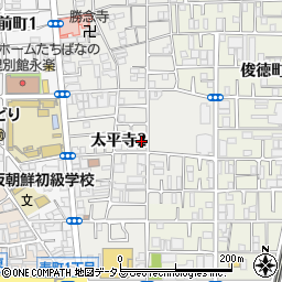 太平寺 銀寿司周辺の地図