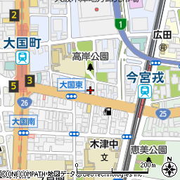 ＥＢＩＳＵ・ＰＥＴ　大国町店周辺の地図