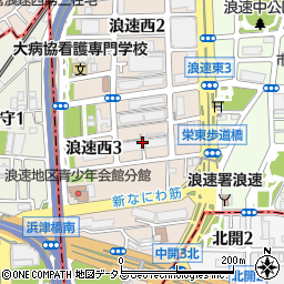 大阪市営西栄住宅周辺の地図