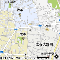 太寺サイクルサービス周辺の地図