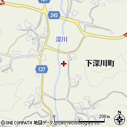 奈良県奈良市下深川町周辺の地図