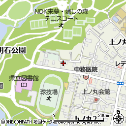 兵庫県明石市上ノ丸3丁目14周辺の地図