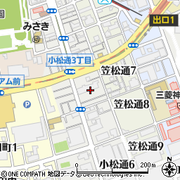 兵庫県神戸市兵庫区小松通4丁目周辺の地図