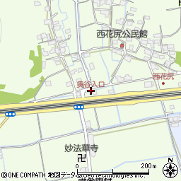 奥谷入口周辺の地図