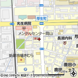 岡山県　精神保健福祉センター周辺の地図