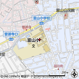 岡山市立　富山幼稚園周辺の地図