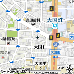 〒556-0014 大阪府大阪市浪速区大国の地図