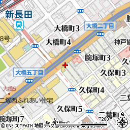 本家かまどや　ルート長田店周辺の地図