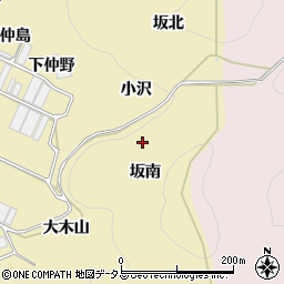愛知県田原市宇津江町坂南周辺の地図