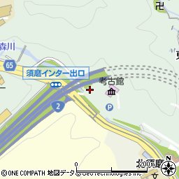 兵庫県神戸市須磨区東須磨周辺の地図